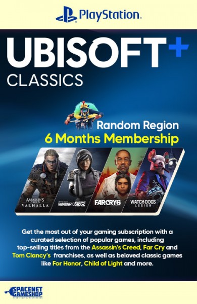 Ubisoft+ Classics Playstation Random Region [6 Meseci]